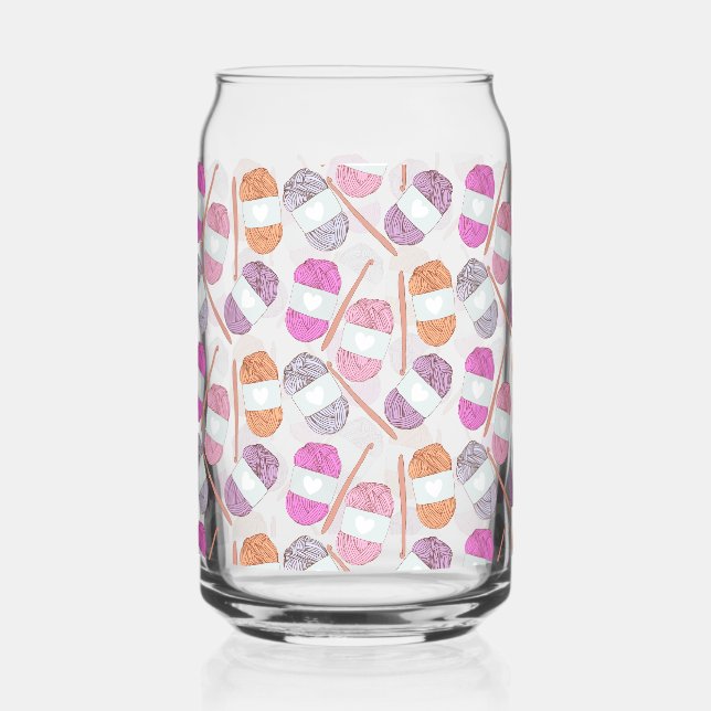 Vaso Con Forma De Lata Crochet Craft Yarn (Anverso)