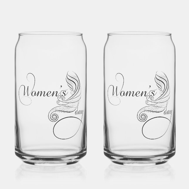 Vaso Con Forma De Lata Crown women on the Women's Day (Izquierda)