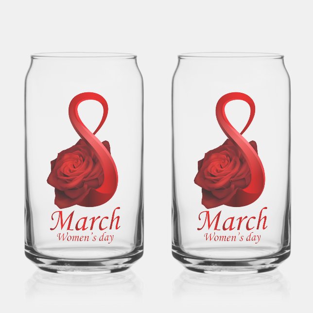 Vaso Con Forma De Lata Crown women on the Women's Day (Izquierda)