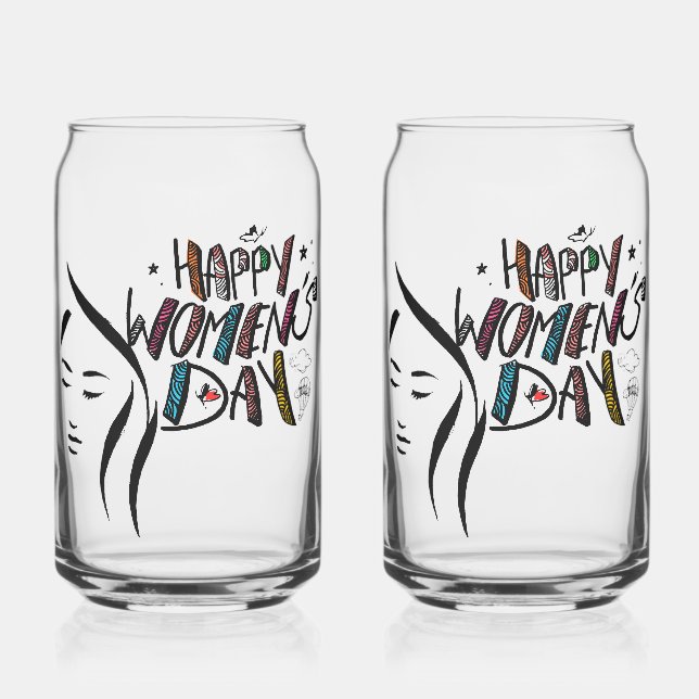 Vaso Con Forma De Lata Crown women on the Women's Day (Izquierda)