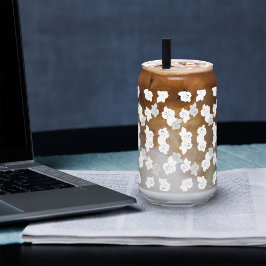 Vaso Con Forma De Lata Cuadrícula transparente puede vidrio - Textura PNG