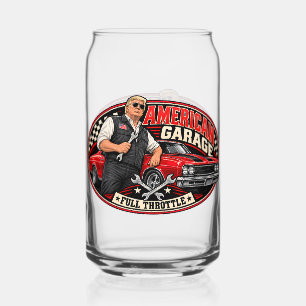 Vaso Con Forma De Lata Cubo de American Garage Full Throttle de doble car