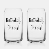 Cumpleaños Cheers Soda Glass
