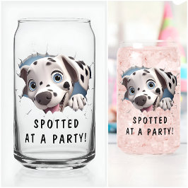 Vaso Con Forma De Lata Cumpleaños Dalmatas Moderno Divertido Inusual Pers
