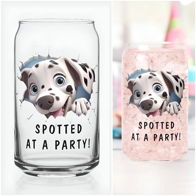 Vaso Con Forma De Lata Cumpleaños Dalmatas Moderno Divertido Inusual Pers (Subido por el creador)