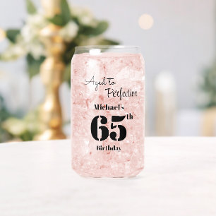 Vaso Con Forma De Lata Cumpleaños de 65 años para hombres envejecido a la