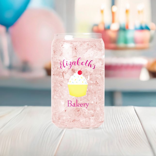 Vaso Con Forma De Lata Cumpleaños de Hornear Cupcake (Insitu (Baby Shower))