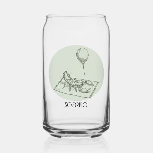 Vaso Con Forma De Lata Cumpleaños divertido del zodiaco de Escorpio