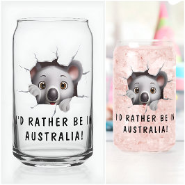 Vaso Con Forma De Lata Cumpleaños Divertido Moderno Inusual Koala Animal 