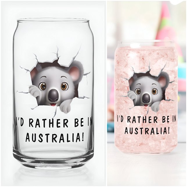 Vaso Con Forma De Lata Cumpleaños Divertido Moderno Inusual Koala Animal  (Subido por el creador)
