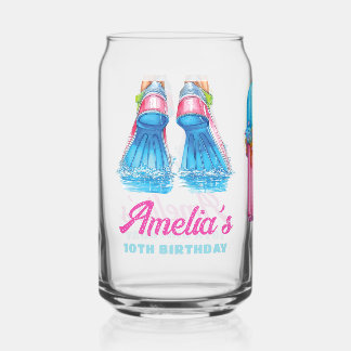 Vaso Con Forma De Lata Cumpleaños Personalizado en Parque Acuático