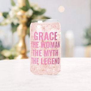 Vaso Con Forma De Lata Cumpleaños Personalizado La Mujer El Mito La Leyen