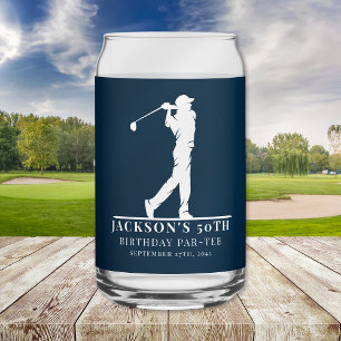 Vaso Con Forma De Lata Cumpleaños temática de la Marina Golf Par-tee