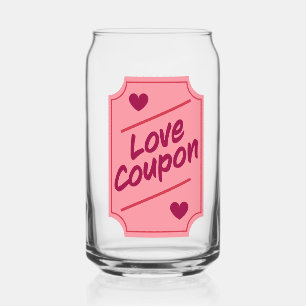 Vaso Con Forma De Lata Cupón de amor