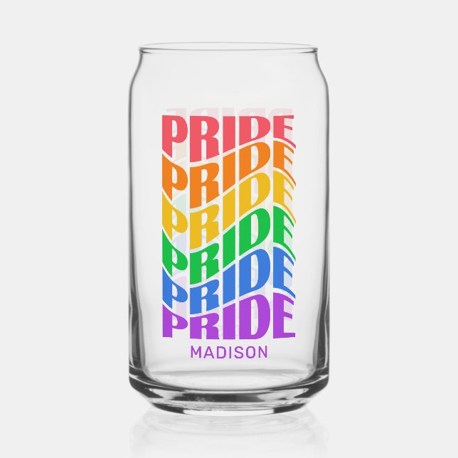 Vaso Con Forma De Lata Custom Name Pride (Anverso)