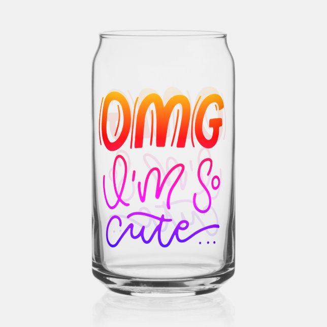 Vaso Con Forma De Lata Cute Chaos (Anverso)