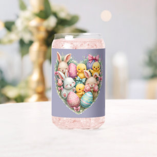 Vaso Con Forma De Lata Cute conejillos de Semana Santa y chicles Pastel C