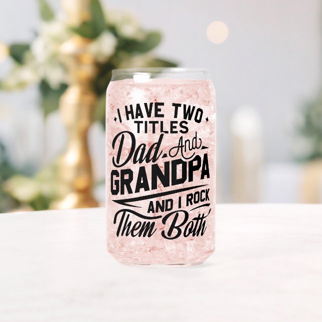 Vaso Con Forma De Lata Cute Diversión Retro Typografía Papá Regalo Abuelo (Insitu (Boda))