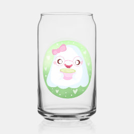 Vaso Con Forma De Lata Cute Matcha Latte Fantasma