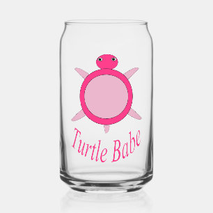Vaso Con Forma De Lata Cutícula de tortuga rosa