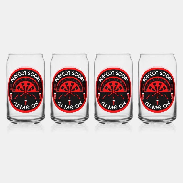 Vaso Con Forma De Lata Dardos de pub clásicos (Anverso)