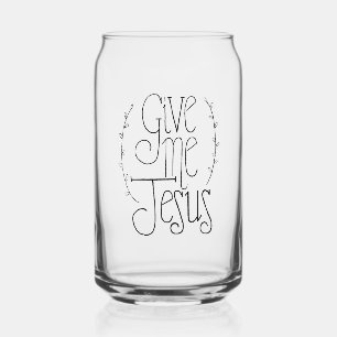 Vaso Con Forma De Lata Darme Cristal De Jesús