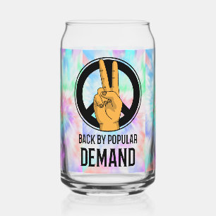 Vaso Con Forma De Lata De Regreso Por Demanda Popular   Signo De Paz Tie-
