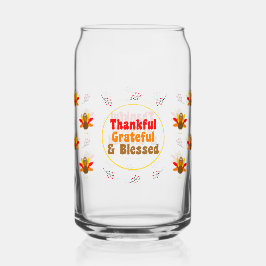 Vaso Con Forma De Lata Decoración de Acción de Gracias en vaso de Acción 
