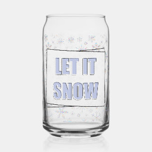 Vaso Con Forma De Lata Deja que nieve