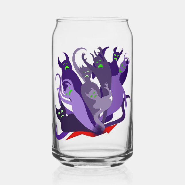 Vaso Con Forma De Lata Demonios del Abismo (Anverso)