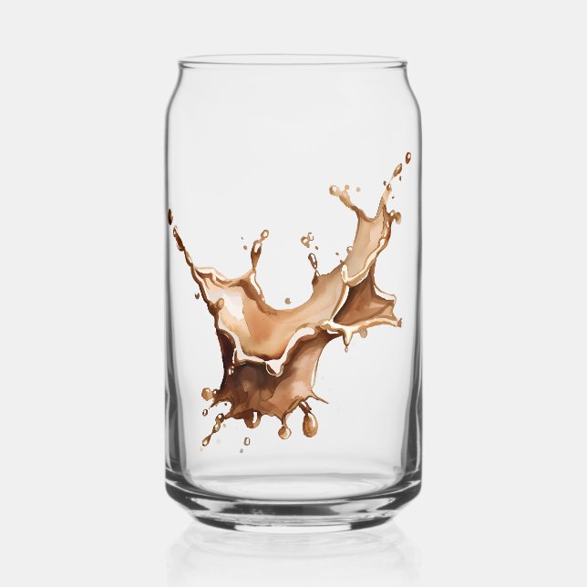 Vaso Con Forma De Lata Derrame de Café (Anverso)