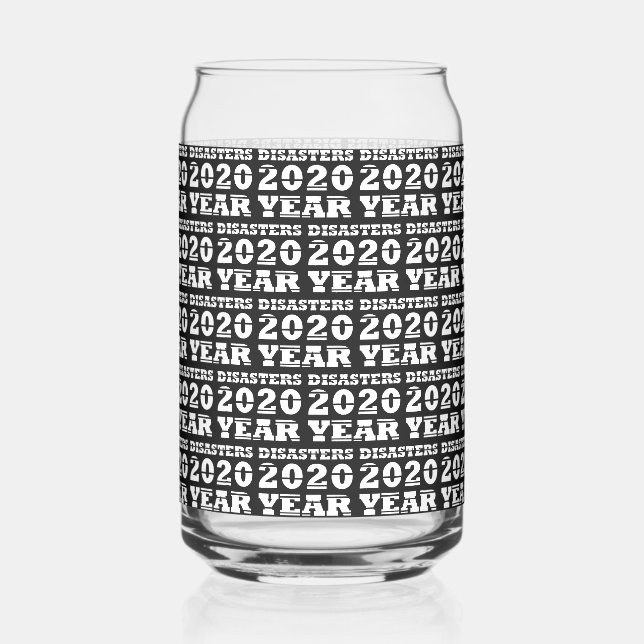 Vaso Con Forma De Lata desastres año 2020 (Reverso )