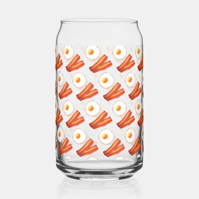 Vaso Con Forma De Lata Desayuno Bacon Y Huevo (Anverso)