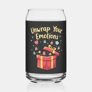 Vaso Con Forma De Lata Desenvolver sus emociones Navidades Noches de Salu