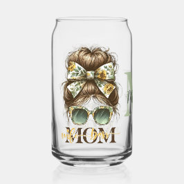 Vaso Con Forma De Lata Desordenado y verde madre mamá esposa jefe