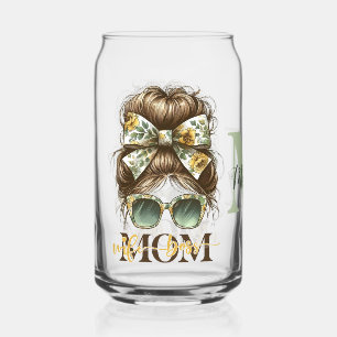 Vaso Con Forma De Lata Desordenado y verde madre mamá esposa jefe