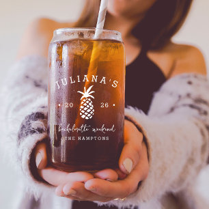 Vaso Con Forma De Lata Despedida de Soltera Piña Personalizada   Personal