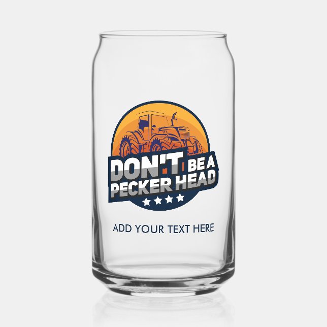 Vaso Con Forma De Lata Despedida de soltera regalo Pecker cabeza de pollo (Anverso)