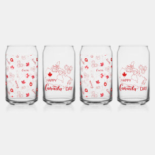 Vaso Con Forma De Lata Día de Canadá