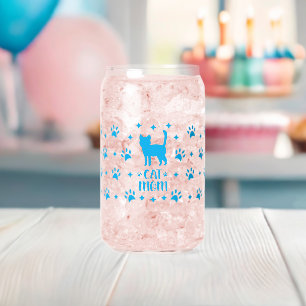 Vaso Con Forma De Lata Día de la Madre que mamá puede envolver de vidrio