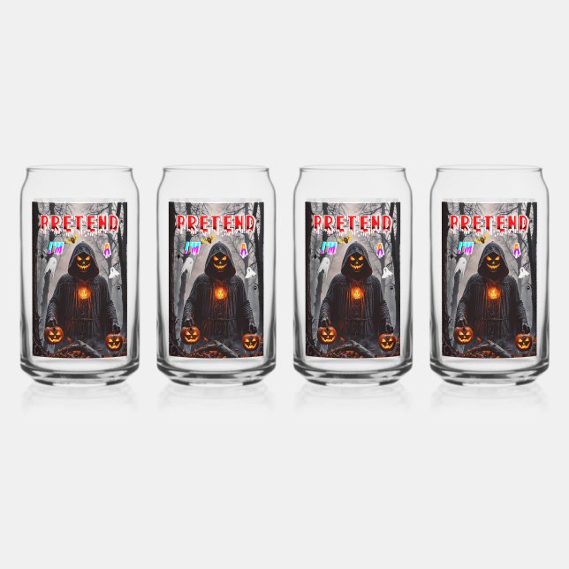 Vaso Con Forma De Lata Día de las Brujas (Anverso)