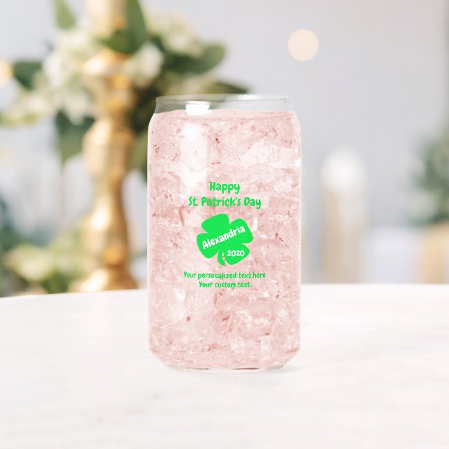 Vaso Con Forma De Lata Día de San Patricio (Insitu (Boda))