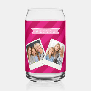 Vaso Con Forma De Lata Dibujo Personalizado Divertido Lindo Moderno Raya 