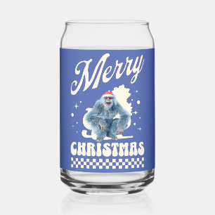 Vaso Con Forma De Lata Dibujos divertidos de Yeti de Navidad con humor fe