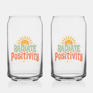 Vaso Con Forma De Lata Dicho soleado alegre y motivador