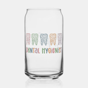 Vaso Con Forma De Lata Dientes de impresión de leopardo dental dental per