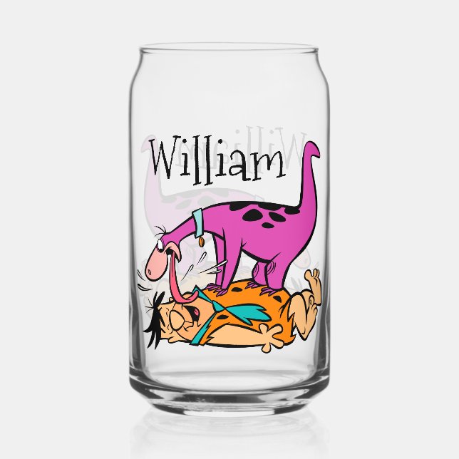Vaso Con Forma De Lata Dino Licking Fred Flintstone (Anverso)