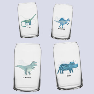 Vaso Con Forma De Lata Dinosaurio divertido personalizado