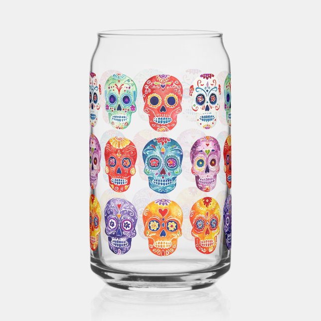 Vaso Con Forma De Lata Dios de La Muertas (Anverso)