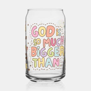 Vaso Con Forma De Lata Dios es mucho más grande que